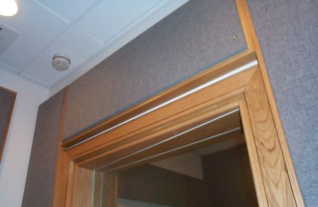 Oak Door Frame & Soundproof Panelling